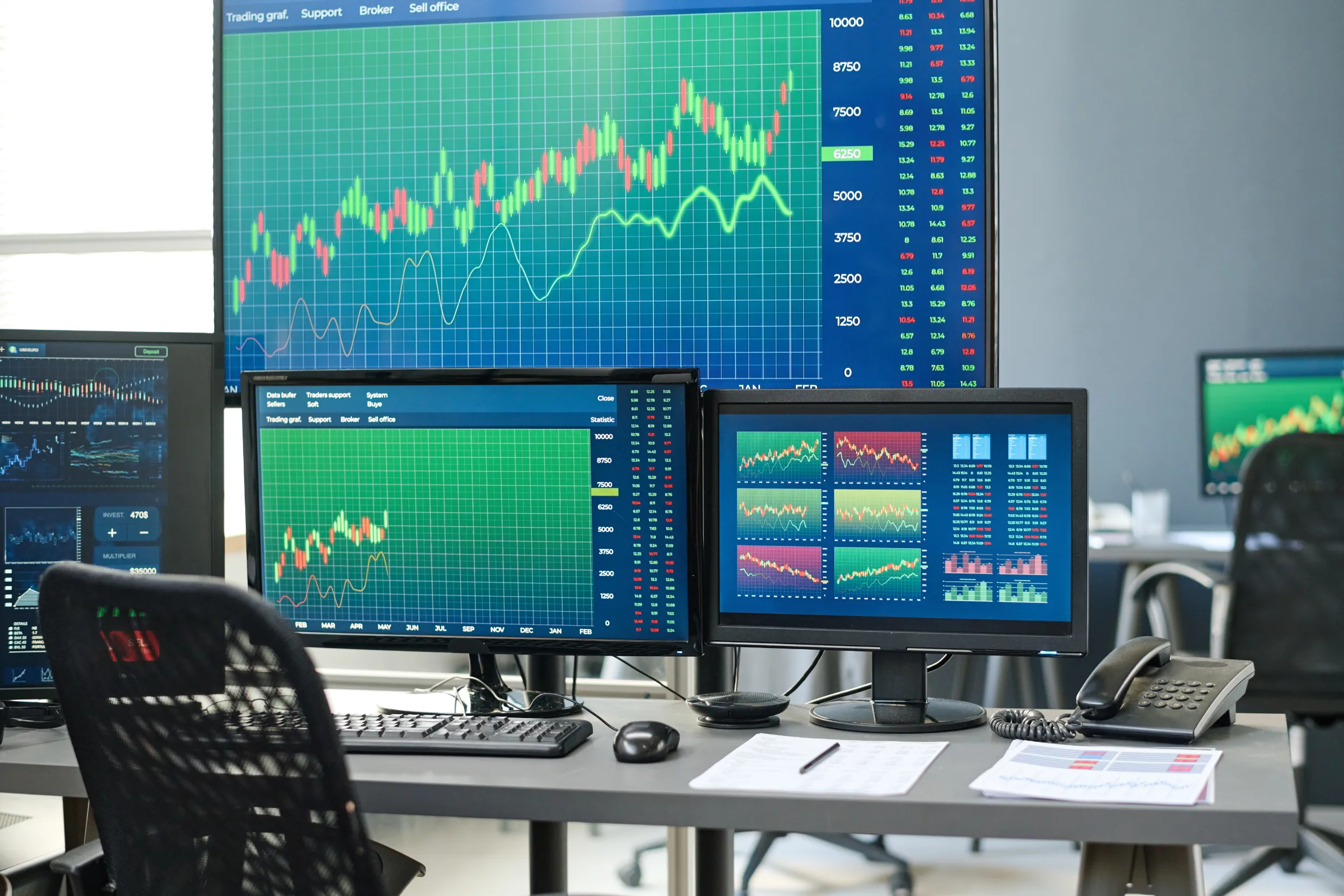 Betfair betting exchange trading positions shown across multiple markets